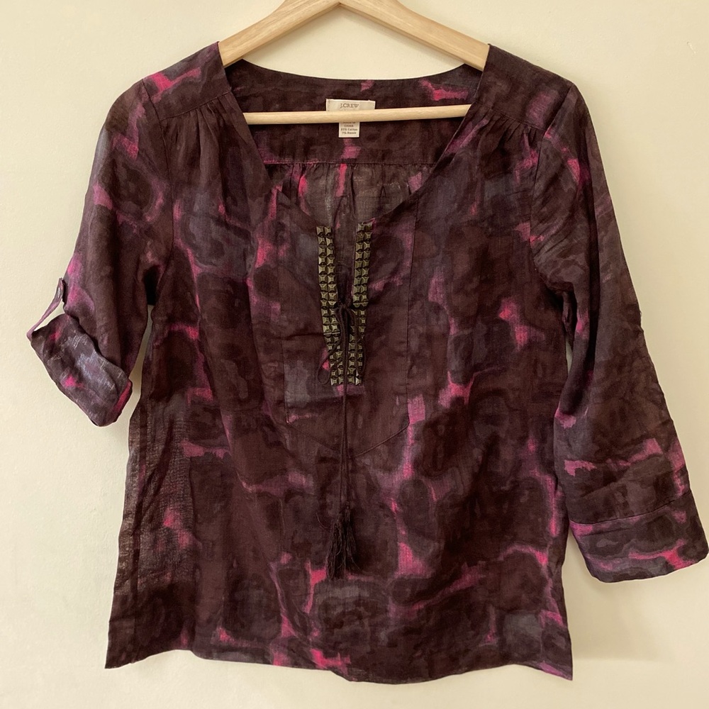 J CREW Cotton Tunic Size 2